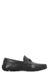 Ferragamo Byte Leather Loafers In Black