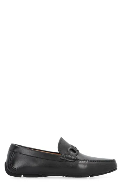 FERRAGAMO FERRAGAMO BYTE LEATHER LOAFERS
