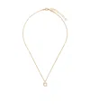 Ferragamo Gold-colored Necklace With Gancini Charm In Yellow