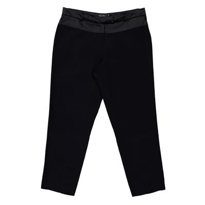 Ferragamo Cady Parte Opaca Tailored Trousers In Black