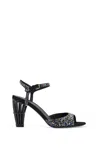 FERRAGAMO CRYSTAL CAGE HIGH HEEL SANDALS