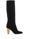 Ferragamo Woman Boot Black Size 8 Calfskin In Black
