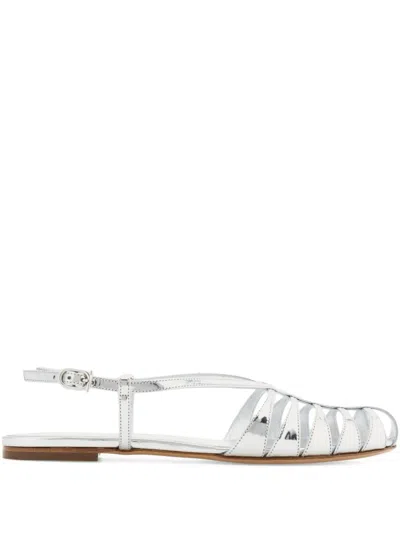 Ferragamo Caged Sandals In White