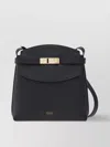 Ferragamo Calf Leather Cross-body Bag With Top Handle