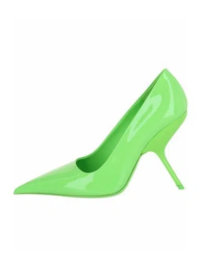 Pre-owned Ferragamo Calf Leather Pumps W/ Tags In Green