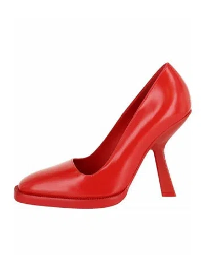 Pre-owned Ferragamo Calf Leather Pumps W/ Tags In Red