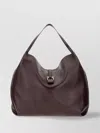 Ferragamo Calf Leather Shopping Bag With Buckle Detail
