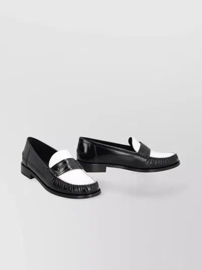 Ferragamo Calfskin Brushed Loafers Round Toe