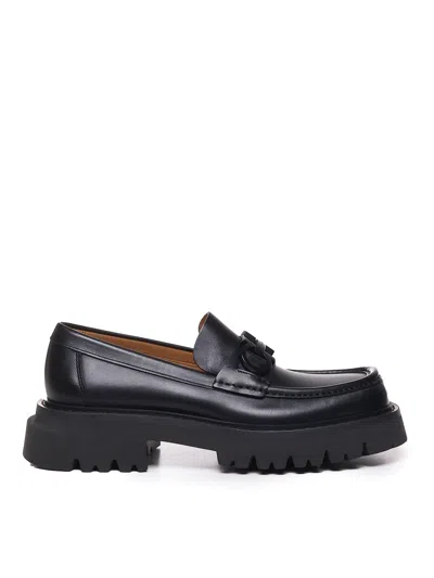 Ferragamo Chunky "gancini" Loafers - Black