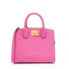 Ferragamo Calfskin Studio Small Tote In Pink
