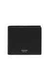 Ferragamo Leather Bi-fold Wallet In Black