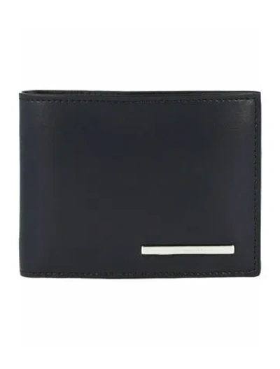 Pre-owned Ferragamo Calfskin Wallet W/ Tags In Blue