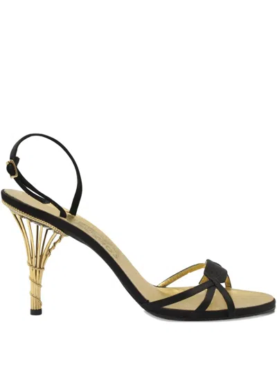Pre-owned Ferragamo Calipso 1956 Sandals In Black