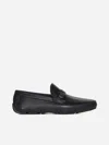 Ferragamo Push On Loafers In Black