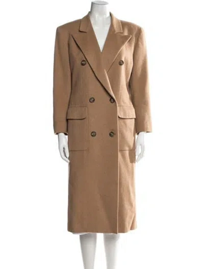 Pre-owned Ferragamo Camel Hair Coat In Brown