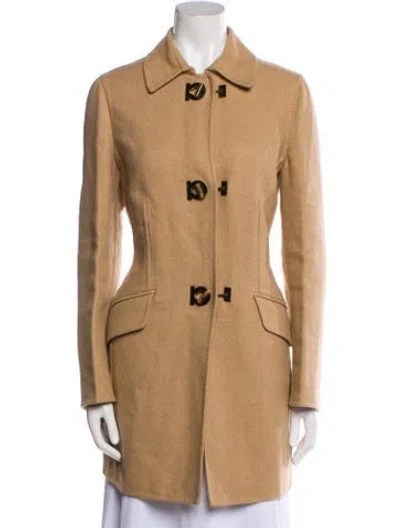 Pre-owned Ferragamo Camel Hair Coat In Neutral