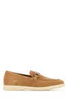 Ferragamo Cosimo Loafers With Metal Buckle Detail In Brown