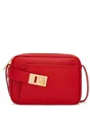 Ferragamo Small Camera Case Leather Crossbody Bag In Red