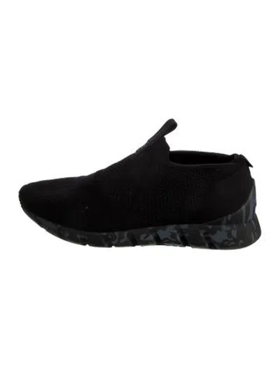 Pre-owned Ferragamo Camouflage Print Sneakers In Black