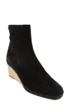 Ferragamo Canaria Suede Espadrille Wedge Boot In Black