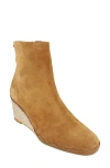 Ferragamo Canaria Suede Espadrille Wedge Boot In Brown