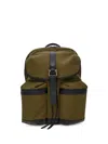 Ferragamo Canvas Backpack In Green