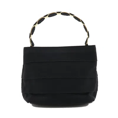 Pre-owned Ferragamo Canvas Handbag () In Black