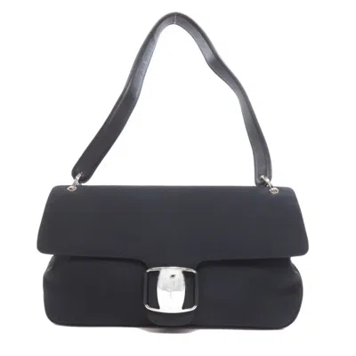 Pre-owned Ferragamo Canvas Handbag () In Black