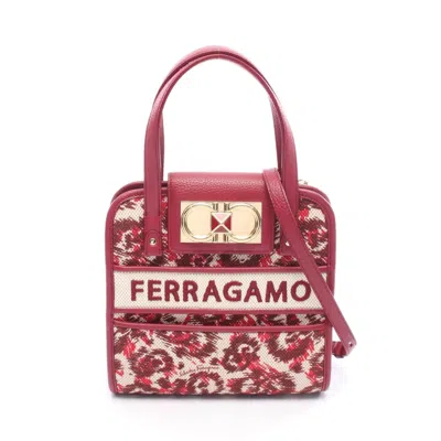 Pre-owned Ferragamo Canvas Leather Handbag () In Multi