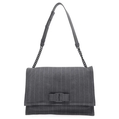 Pre-owned Ferragamo Canvas Leather Shoulder Bag ()
