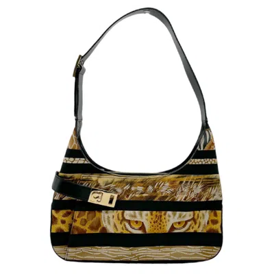 Pre-owned Ferragamo Canvas Leather Shoulder Bag () In Multi