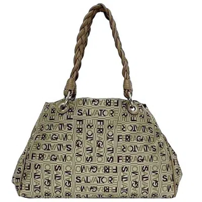 Pre-owned Ferragamo Canvas Leather Tote Bag ()