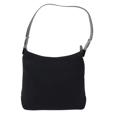 Pre-owned Ferragamo Canvas Shoulder Bag () In Black