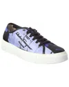 Ferragamo Canvas Sneaker In Blue