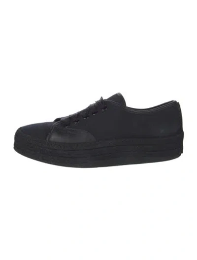 Pre-owned Ferragamo Canvas Sneakers In Blue