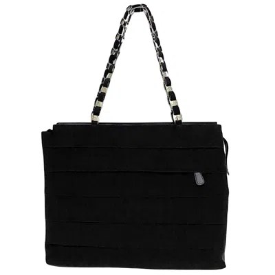 Pre-owned Ferragamo Canvas Tote Bag () In Black