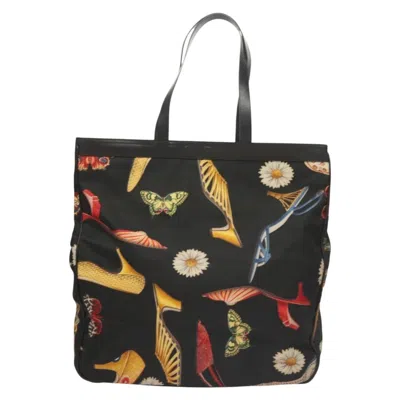 Pre-owned Ferragamo Canvas Tote Bag () In Black