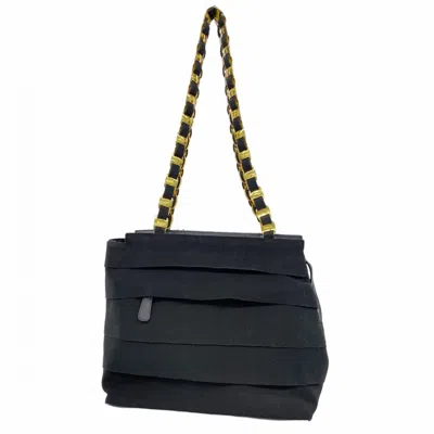 Pre-owned Ferragamo Canvas Tote Bag () In Black