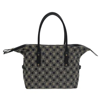 Pre-owned Ferragamo Canvas Tote Bag () In Blue