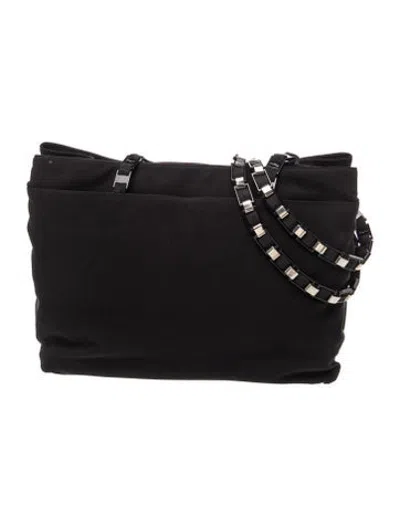 Pre-owned Ferragamo Canvas Tote In Black