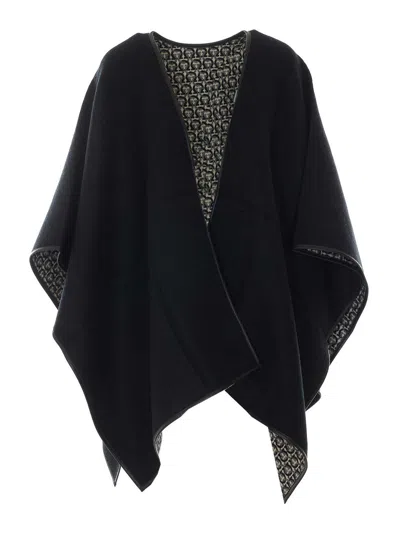 Ferragamo The New Ganicni Poncho In Red