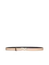 Ferragamo Cappuccino Leather Reversible Belt In Neutral