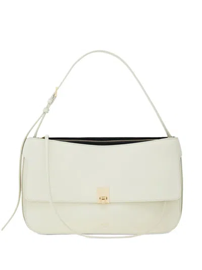Ferragamo Cara Leather Shoulder Bag In Green