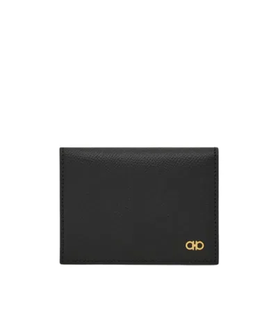 Ferragamo Card Case In Black
