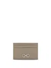 Ferragamo Card Case In Gray