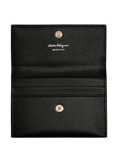 Ferragamo Card Holder In Black