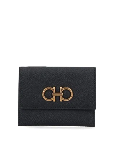 Ferragamo Card Holder In Black