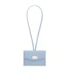 Ferragamo Gancini Buckle Card Holder Charm In Blue