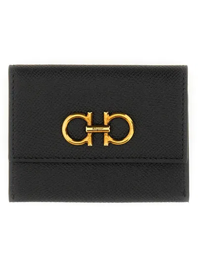 Ferragamo Card Holder Hooks In Black