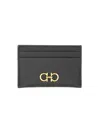 Ferragamo Card Holder Hooks In Black